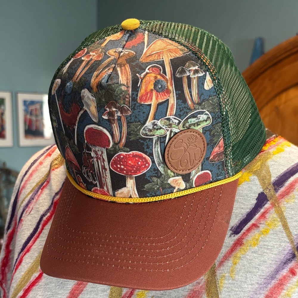 Sipsey Wilder Mushroom Print Trucker Hat